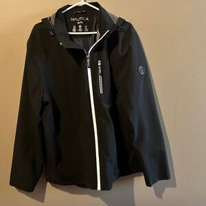 Men’s Nautica XL hooded zip-up jacket.